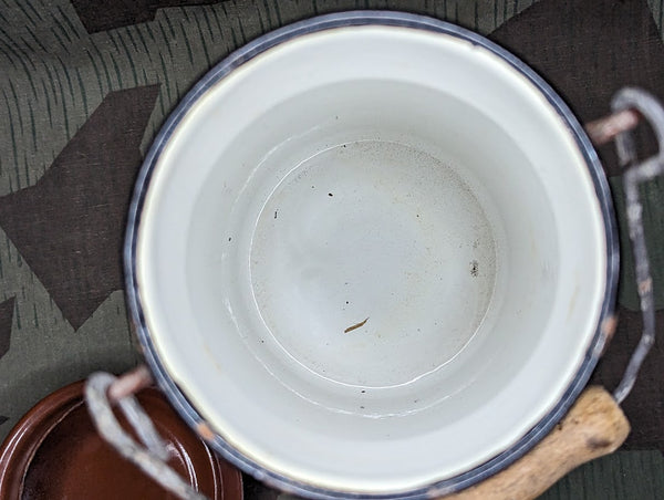 Brown Enamel Milk Can