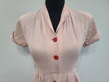 Pink Line Plaid Dress <br> (B-35" W-25" H-37")