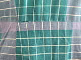 Green and Gray Plaid Dress <br> (B-41" W-32" H-42")