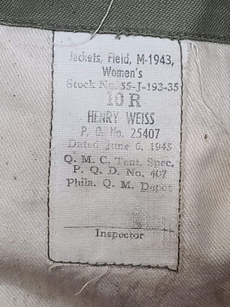 M43 Women's Jacket Size 10R <br> (B-41" W-38")