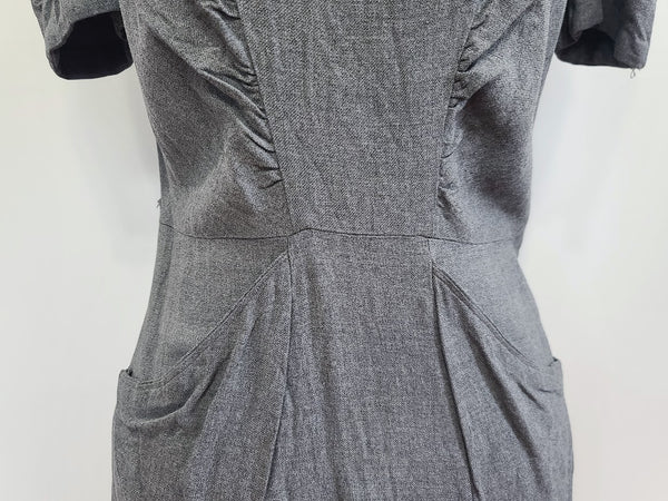 German Gray Dress <br> (B-34" W-27.5" H-35")