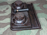 Bakelite Desk Inkwell Set Helit DRGM