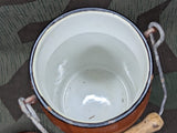 Brown Enamel Milk Can