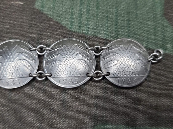 Reichspfennig Coin Bracelet