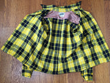 Yellow Plaid Wool Jacket <br> (41" Chest)