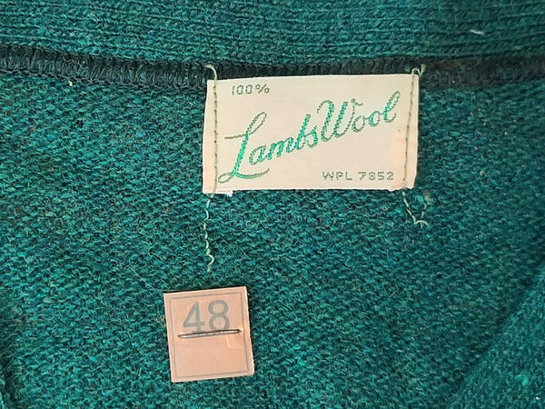 Green Wool Sweater Size 48 <br> (43"-45" Chest)