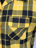 Yellow Plaid Wool Jacket <br> (41" Chest)