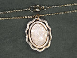 US Army Eagle Mother-of-Pearl Sweetheart Locket Necklace