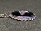 Army Air Corps Black Locket Necklace