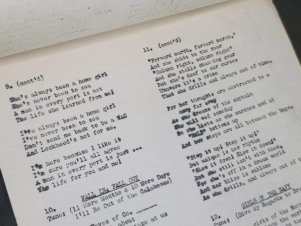 Waves Recruit Training Song Book
