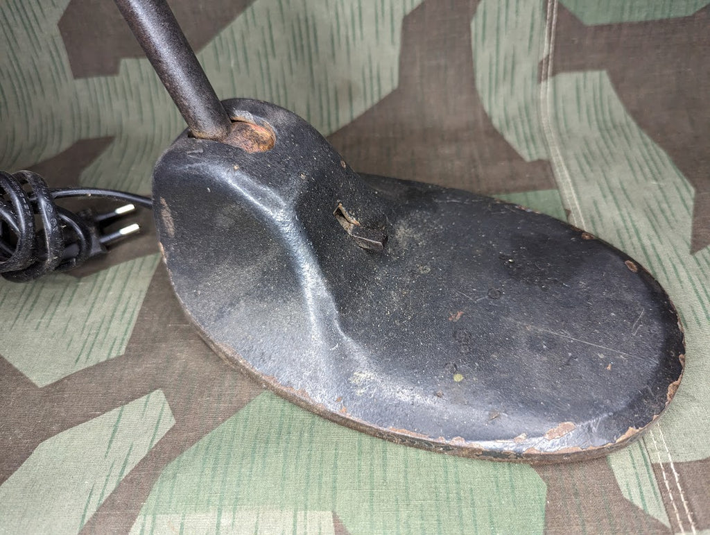 Original Wehrmacht German Desk Lamp Panzer Gray