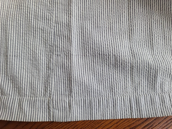 Navy WAVES Seersucker Uniform Dress <br> (B-35.5" W-24" H-33")