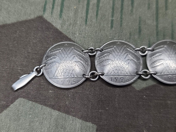 Reichspfennig Coin Bracelet