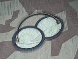 Original German Folding Earmuffs Green Cloth