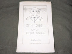 Waves Recruit Training Song Book