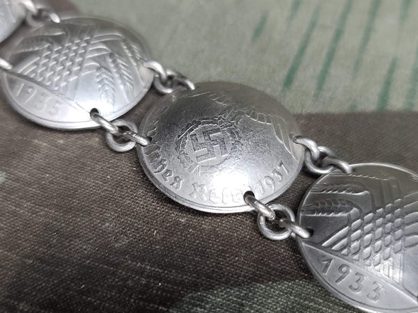 Reichspfennig Coin Bracelet