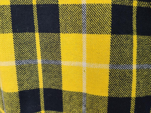 Yellow Plaid Wool Jacket <br> (41" Chest)