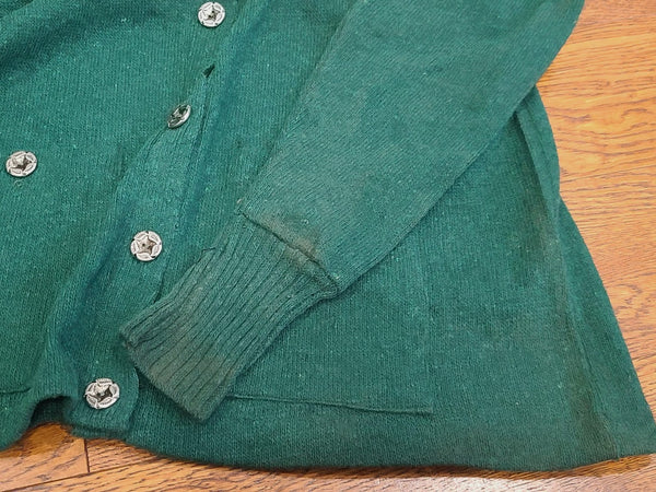 Green Wool Sweater Size 48 <br> (43"-45" Chest)