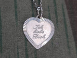 Ich Liebe Dich Heart Necklace (Marked 925)