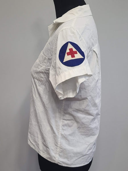 Red Cross Nurse Aide Apron, Blouse and Hat <br> (28" waist)