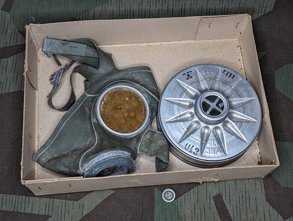 Original German Volksgasmaske in Carton