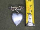 Army Sweetheart Locket Pin Sterling