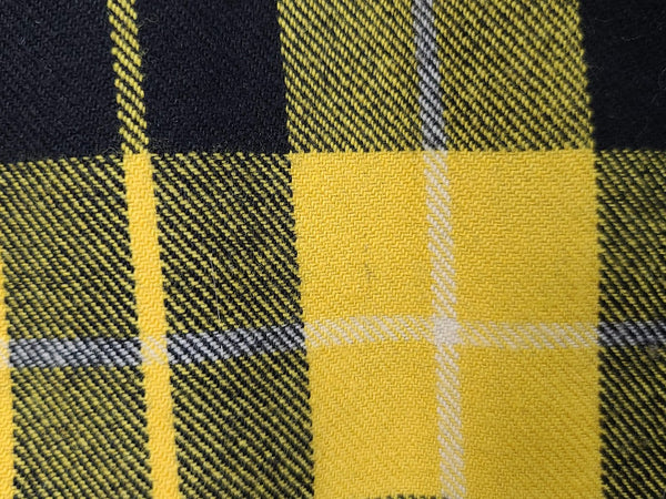 Yellow Plaid Wool Jacket <br> (41" Chest)