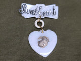 Sweetheart Marine Corps Heart Pin in Box