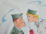 Soldier and Sweetheart Fort Knox Hankie / Scarf