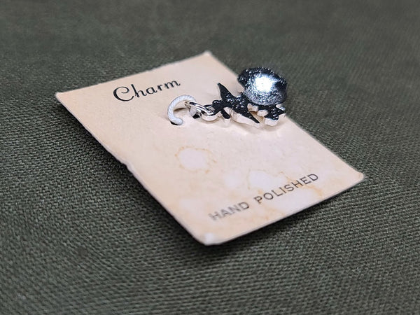 Marine Corps Sweetheart Charm on Card USMC EGA