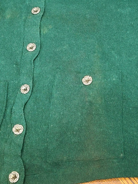 Green Wool Sweater Size 50 (AS-IS) <br> (44"-46" Chest)
