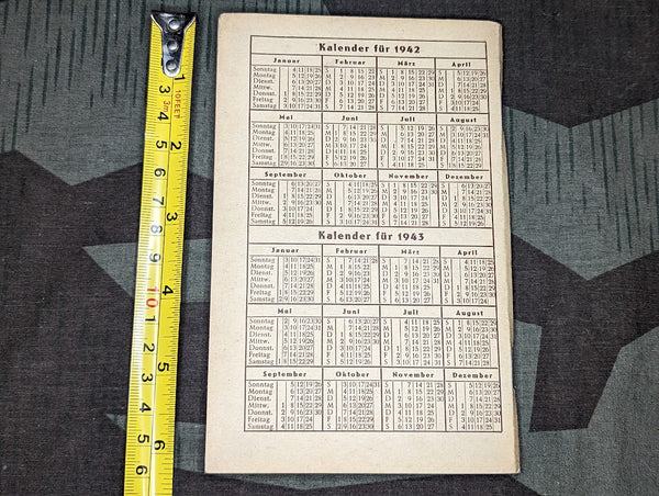 Paperback Pocket Notebook 1942-43