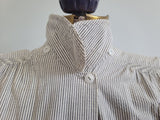 Navy WAVES Seersucker Uniform Dress <br> (B-35.5" W-24" H-33")