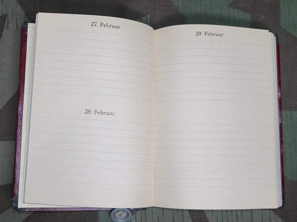 Original German Pocket Calendar Book