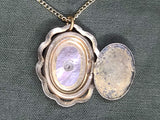 US Army Eagle Mother-of-Pearl Sweetheart Locket Necklace