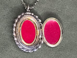 Army Air Corps Black Locket Necklace