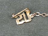 US Airplane Sweetheart Chain Pin Martin M-130 Seaplane