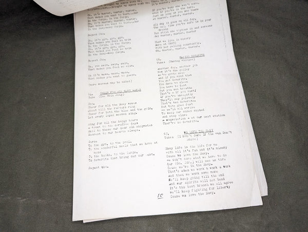 Waves Recruit Training Song Book