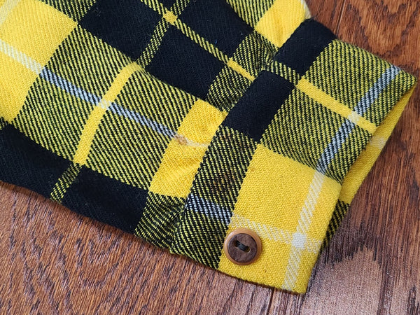 Yellow Plaid Wool Jacket <br> (41" Chest)