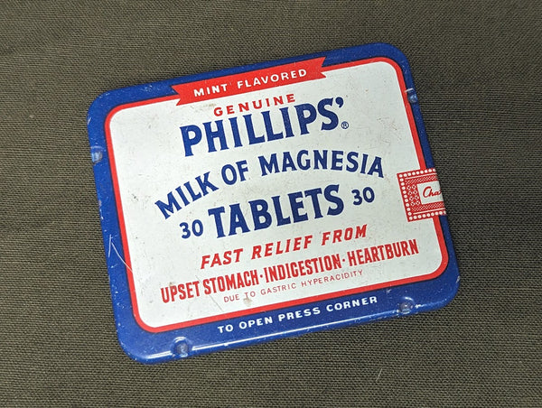 Phillips Milk of Magnesia Tin with Contents