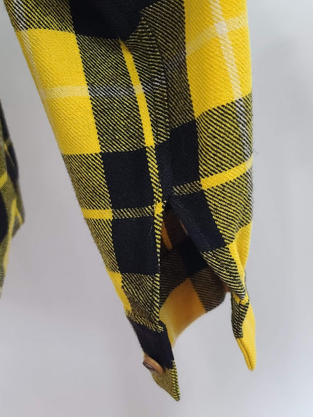 Yellow Plaid Wool Jacket <br> (41" Chest)