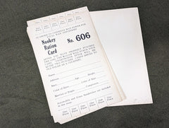 Original Nookey Ration Cards