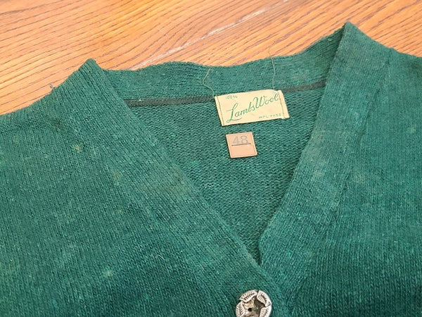 Green Wool Sweater Size 48 <br> (43"-45" Chest)