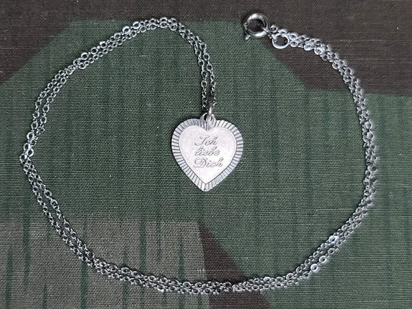 Ich Liebe Dich Heart Necklace (Marked 925)