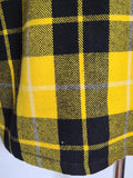 Yellow Plaid Wool Jacket <br> (41" Chest)