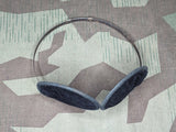 Original German Folding Earmuffs Green Cloth