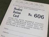 Original Nookey Ration Cards