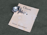 Marine Corps Sweetheart Charm on Card USMC EGA