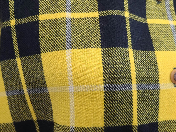 Yellow Plaid Wool Jacket <br> (41" Chest)