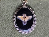 Army Air Corps Black Locket Necklace